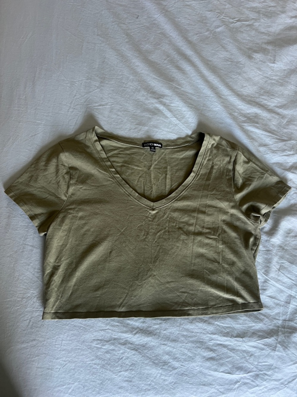 V-Neck Crop Tee - Women